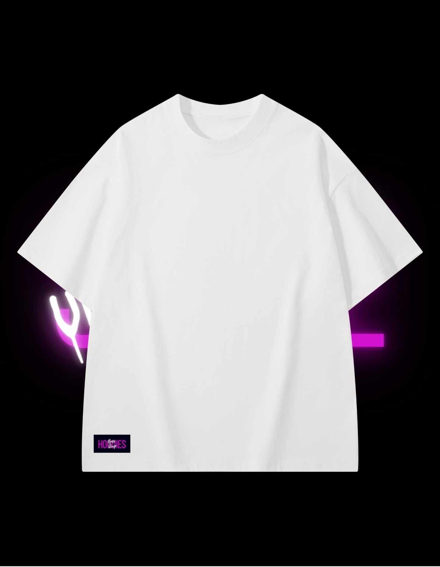 BassDropHoodies Oversized T-Shirt "Rave Forever", Kurzarm, Baumwolle, Einfarbig - undergroundtechnostore.de