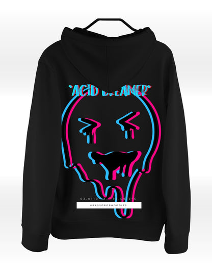 Acid Dreamer Raver Hoodie - Bassdrop Hoodies Vol. 2 - Streetwear für Techno & Elektro-Fans - undergroundtechnostore.de