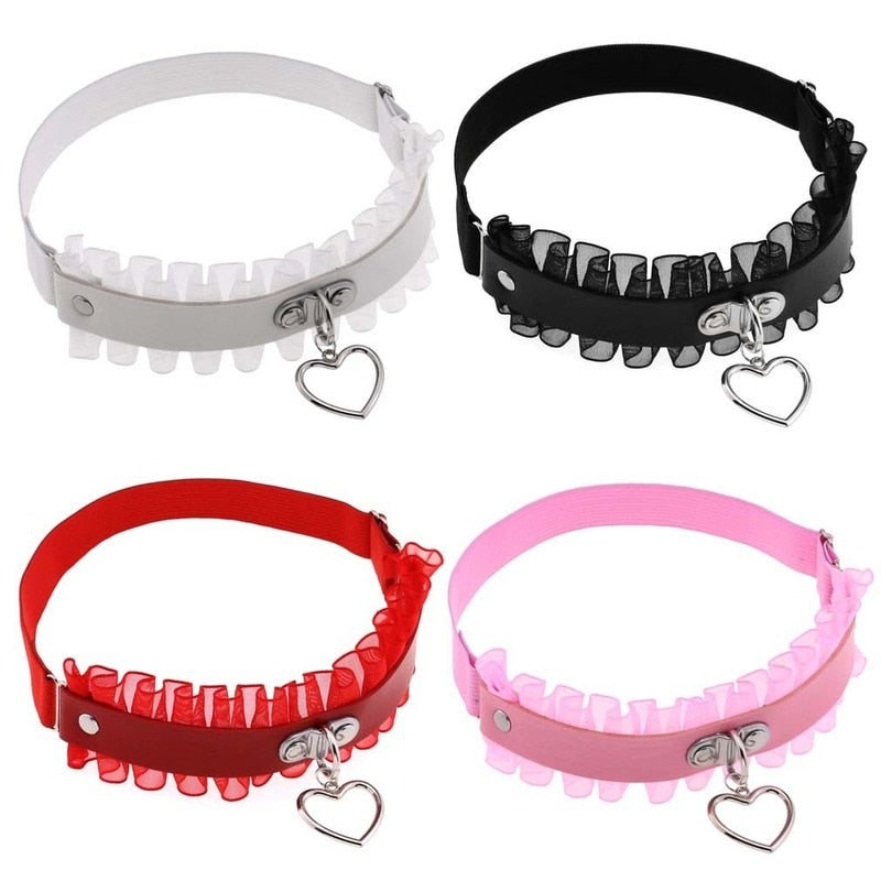 Verführerischer Herz Love Beinring - Sexy Dessous Spitzenstrumpfhalter - Hochzeitsstrumpfband für Braut, Cosplay, Strumpf Oberschenkelring - undergroundtechnostore.de