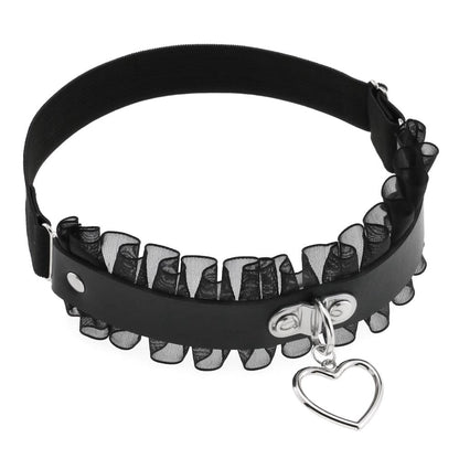 Verführerischer Herz Love Beinring - Sexy Dessous Spitzenstrumpfhalter - Hochzeitsstrumpfband für Braut, Cosplay, Strumpf Oberschenkelring - undergroundtechnostore.de