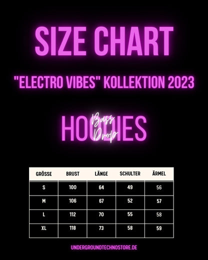 "Lost" | "Electro Vibes" Kollektion 2023: Bass Drop Hoodies - undergroundtechnostore.de