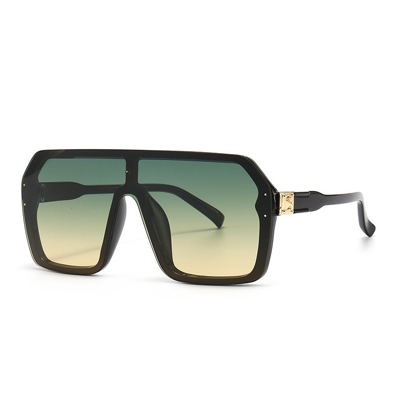 Übergroße Quadratische Sonnenbrille Vintage-Design, Trendig für Autofahren & Outdoor, UV400 - undergroundtechnostore.de