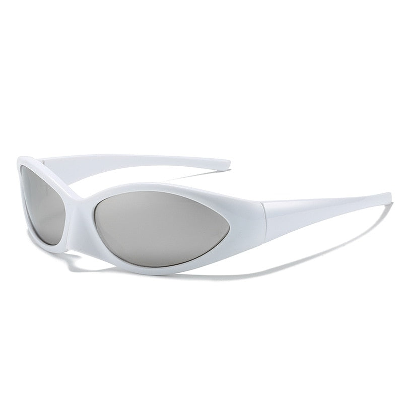 Y2K Sonnenbrille für Damen & Herren – Futuristische Technologie – Alien Punk Brillen – Retro Schutzbrille – Vintage Luxus-Designer-Schattierungen - undergroundtechnostore.de