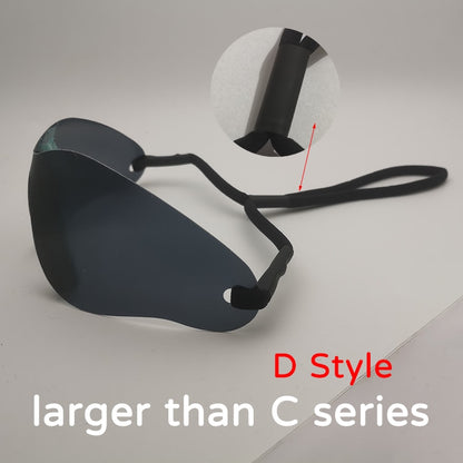 Cyber Y2K futuristische Sonnenbrille für Damen, einteilige randlose Brille im Punk-Stil mit Seilbeinen, luxuriöses Silber-Spiegeldesign - undergroundtechnostore.de