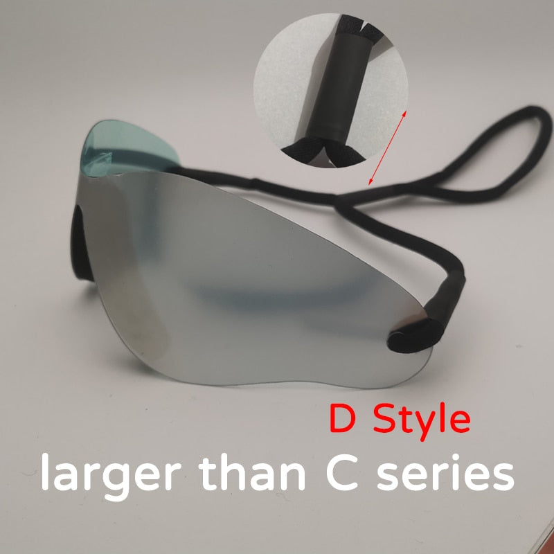 Cyber Y2K futuristische Sonnenbrille für Damen, einteilige randlose Brille im Punk-Stil mit Seilbeinen, luxuriöses Silber-Spiegeldesign - undergroundtechnostore.de