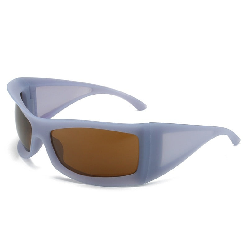 Übergroße Y2K Sonnenbrille im Retro-Stil für Damen und Herren - Quadratisch, Großer Rahmen, Trend 2023 - undergroundtechnostore.de
