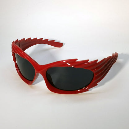 Spike-Sonnenbrille im Vintage-Luxus-Design – Hip-Hop Punk für Damen & Herren – Y2K Sport-Schattierungen - undergroundtechnostore.de